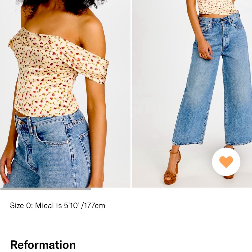NWT Reformation Lux Silk top- sz 8
